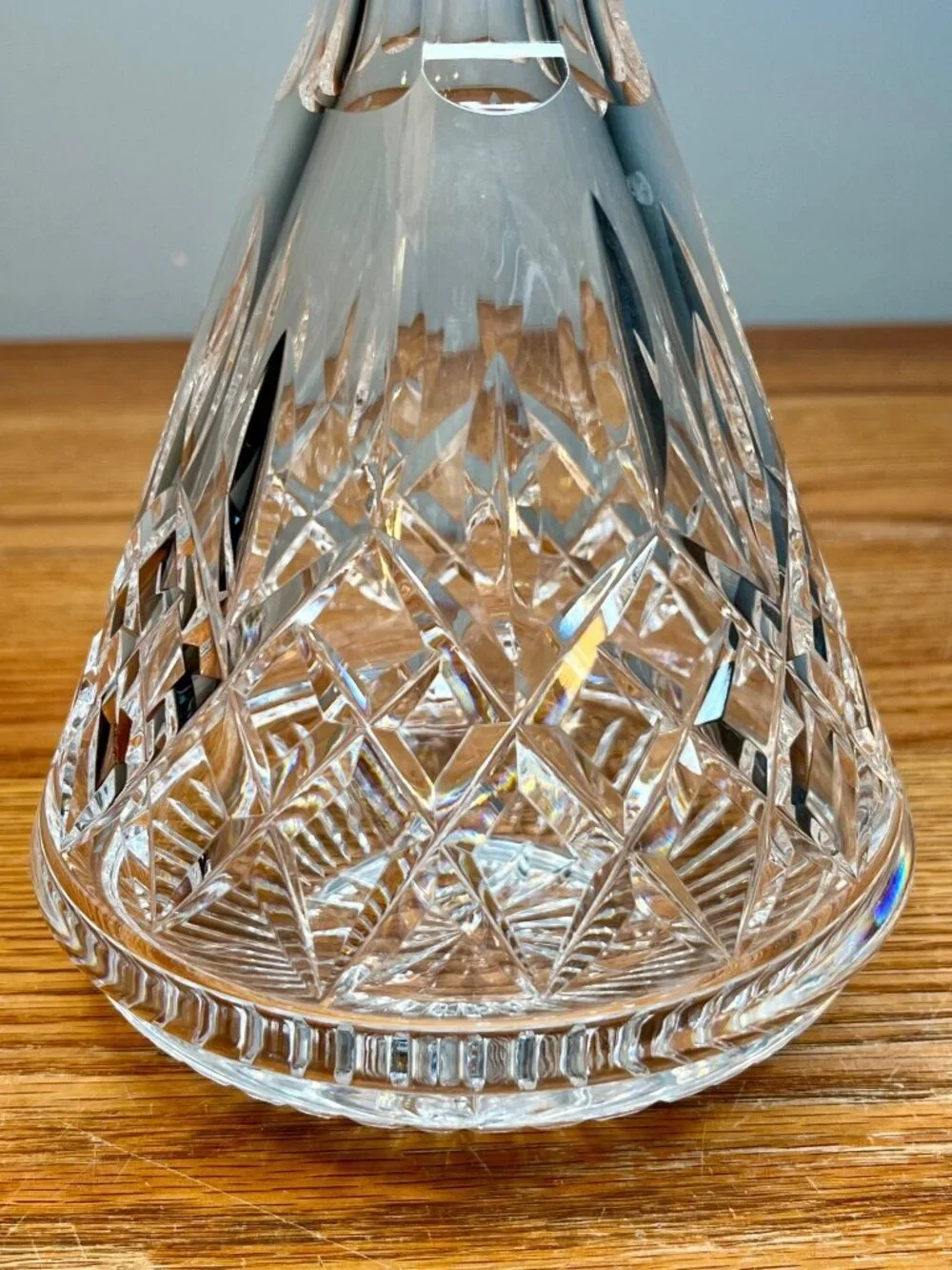 Waterford Crystal Lismore Roly Poly Decanter & Stopper, Marked with Logo